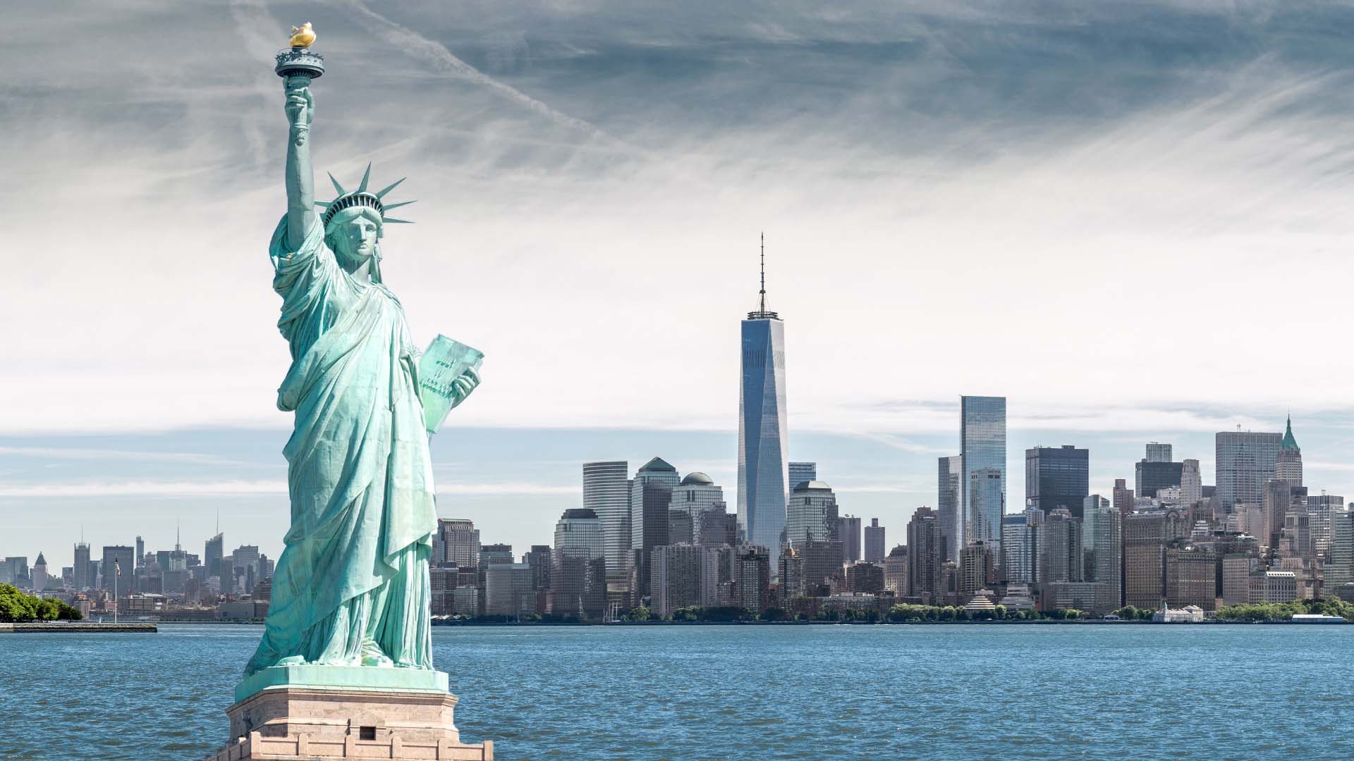 Statue of Liberty in New York Harbor